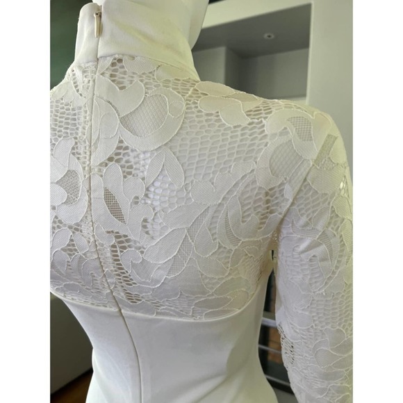 Nookie White Lady Lace Long Sleeve Midi Dress in White - XL - Picture 6 of 10